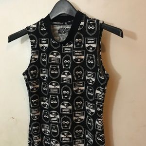 Black and White Star Wars Bodycon Dress